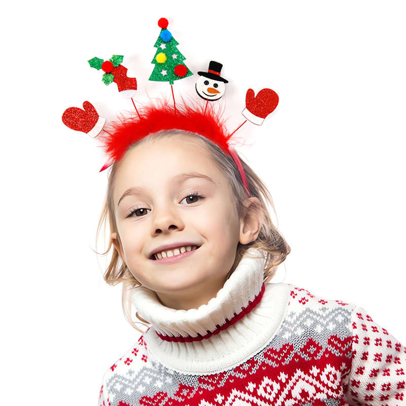 Christmas Headband Children Adult Party Decor Elk Antlers Headband Christmas Decor - Image 6
