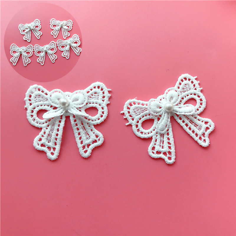 Water Soluble Milk Fiber Lace Clothing Decorative Accessories Lace Bow Diy Handmade Coat and Cap Accessories - Image 7