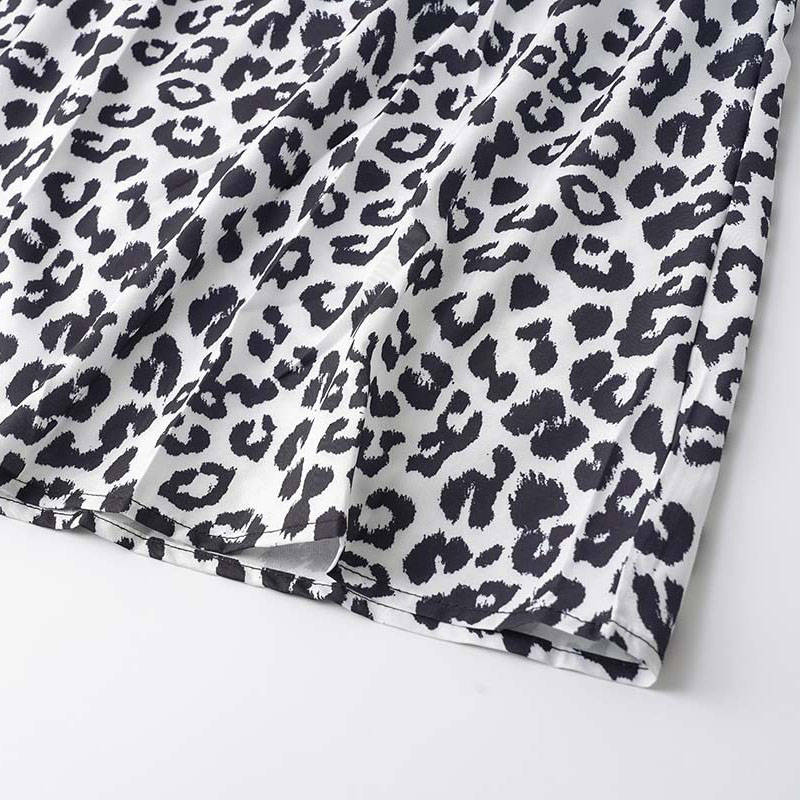 Dress Summer Leopard Print Sling Group Foreign Trade Women's Clothing Leopard Print - Image 15