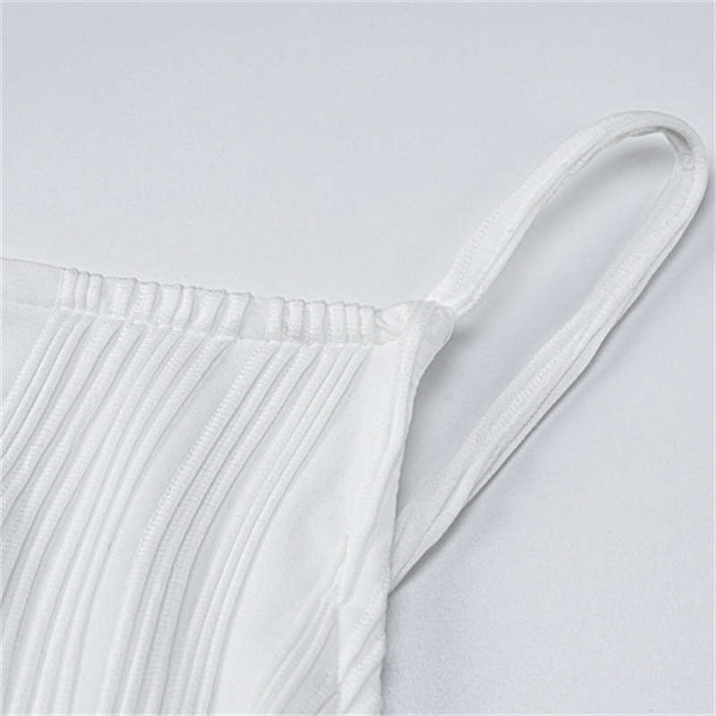 Summer Fashion Three-Dimensional Line Sexy Sling Slim Fit Dress Women's Clothing - 图片 15