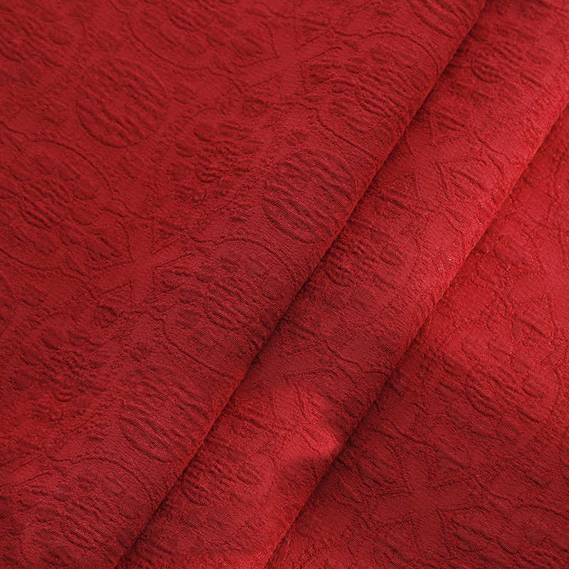Copper Coin Jacquard Fabric Bubble Copper Coin Woven Jacquard DIY Fabric Solid Color - 图片 3