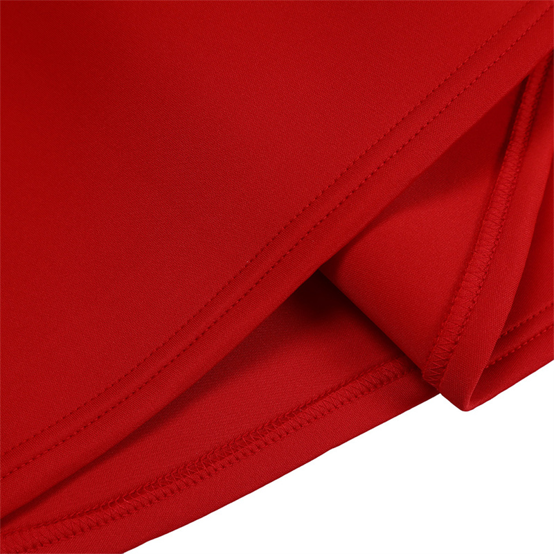 Women's Clothing Fashion Elegant Solid Color Large Swing Skirt Ruffled Dress - 图片 26