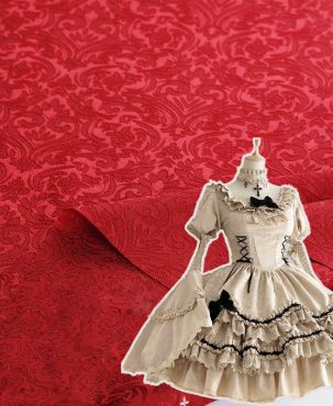 Heart-Shaped Jacquard Fabric Heart-Shaped Woven Jacquard Suitable DIY Fabric