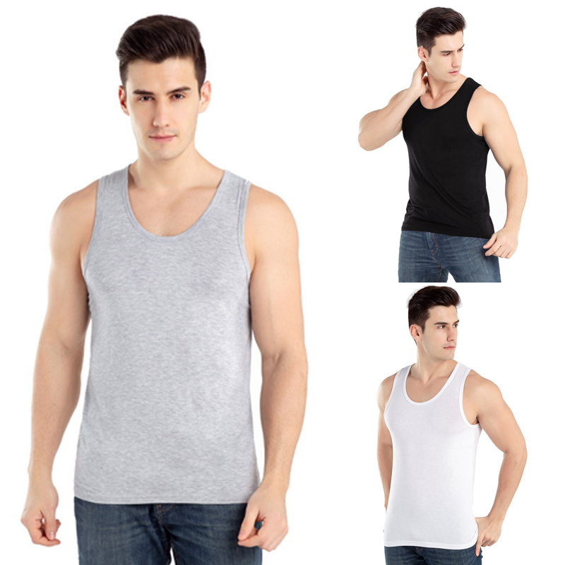 MENS VEST GYM TRAINING TANK TOP T SHIRT SLEEVELESS SUMMER GYM LOT UK - Image 14