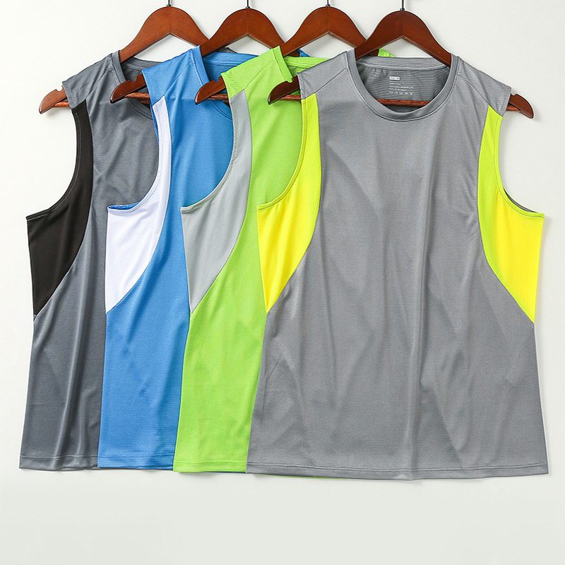 Mens Quick Dry Vest Fitness Muscle Tank Tops Sleeveless Workout Gym Sports Shirt - 图片 8