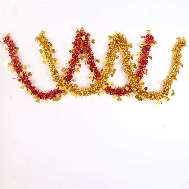 2PC Christmas Tree Loving Heart Decor Color Strip Wedding Latte Christmas Decor - Image 9