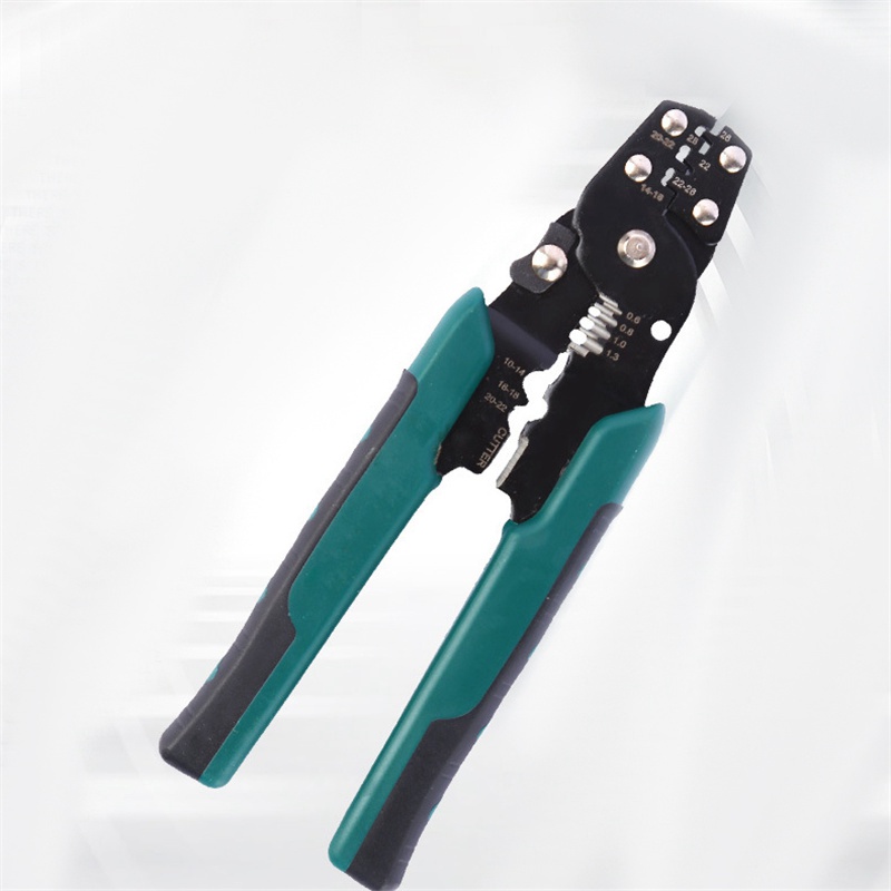 8" Ratchet Crimper Plier Cable Wire Electrical Crimp Tool Terminals Crimping Kit - 图片 8