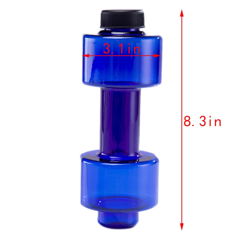 4 Colors Sports Water Bottles 550ml Leakproof Portable Unbreakable My Sports Plastic Bottle Shaker BPA Fitness Dumbbell Unisex - 图片 5