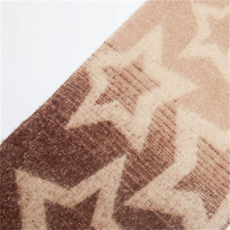 Shawl Foreign Trade Autumn and Winter Thickening Scarf Circle Yarn Coarse Tassel Jacquard Scarf - 图片 15