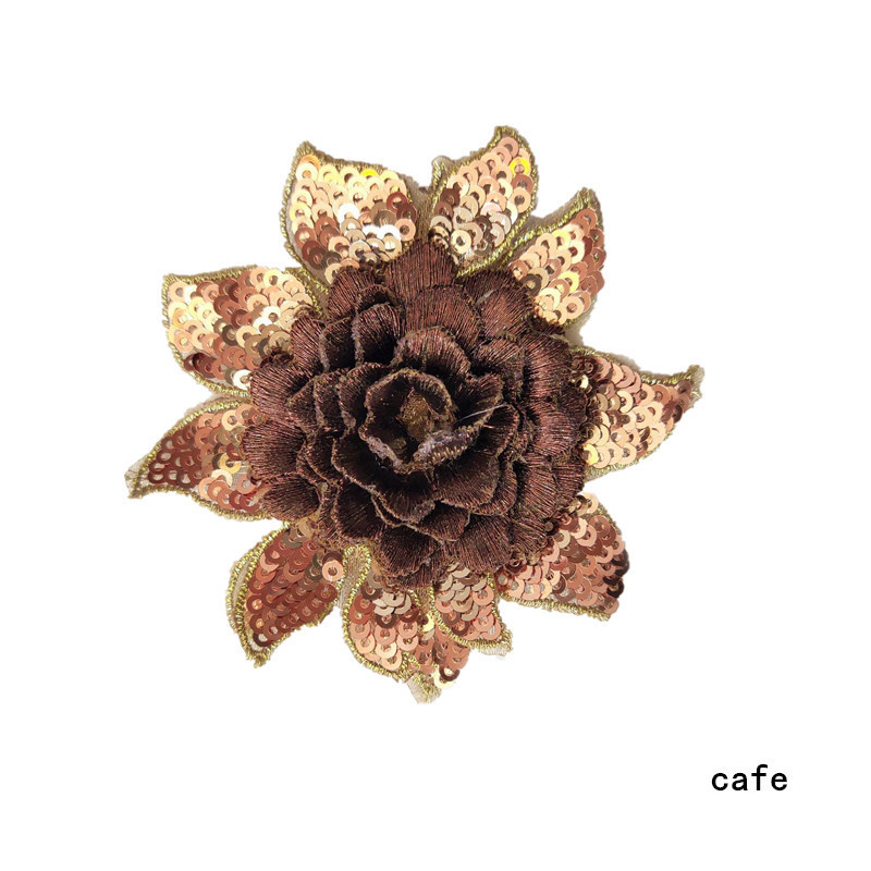 2pc Three-Dimensional Sequins Little Flower Embroidered Cloth Sticker Patch Wedding Dress Dancing Dress Dress Decoration Accessories Diy - 图片 10