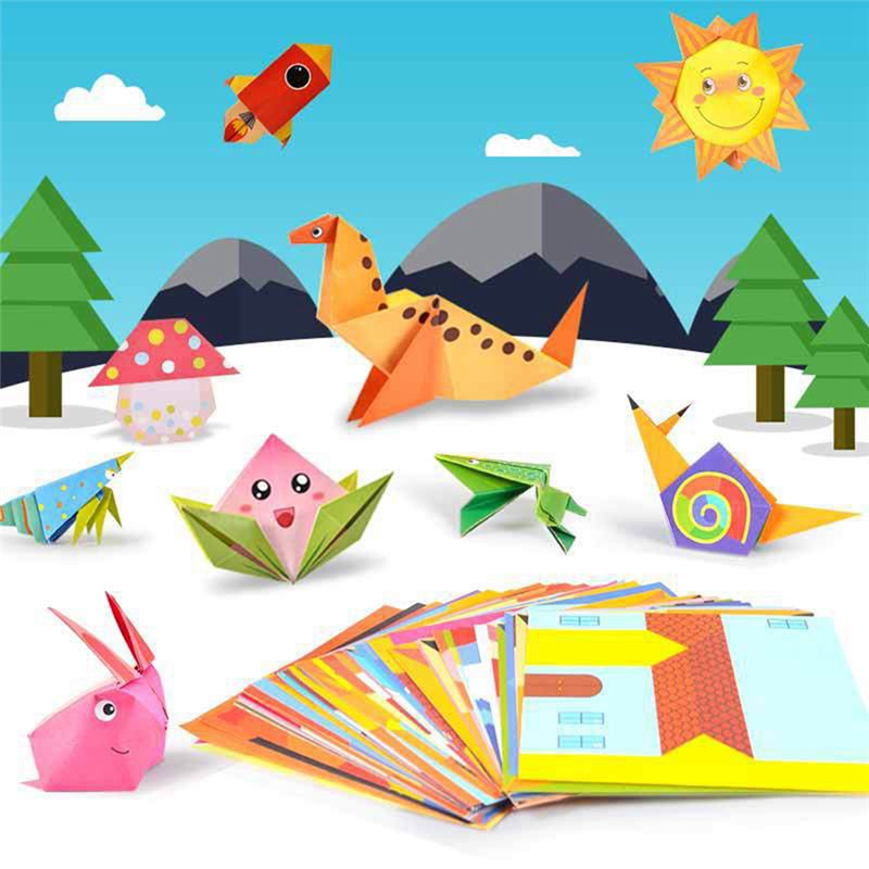 54 Pages Montessori Toys DIY Kids Craft Toy 3D Cartoon Animal Origami Handcraft Paper Art Learning Educational Toys for Children - Image 5