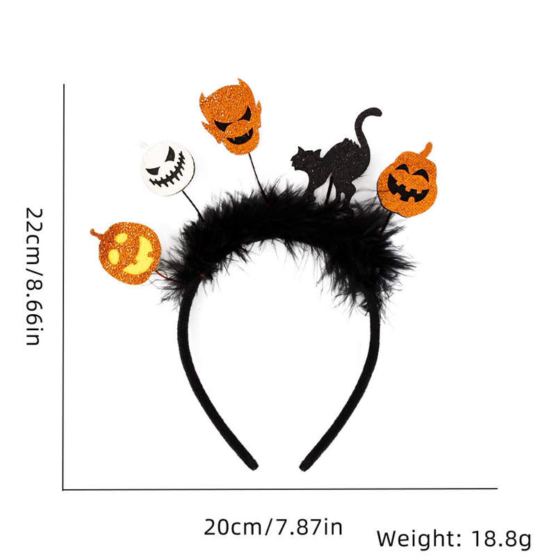 Halloween Hairband Decoration Party Decoration Supplies Photo Props Bat Cat Pumpkin Headband - 图片 15