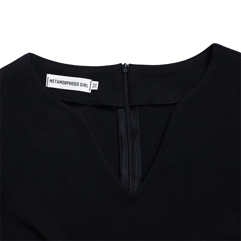 Women's Clothing V-neck Fashion Temperament Pencil Skirt Supply Dress - Image 35
