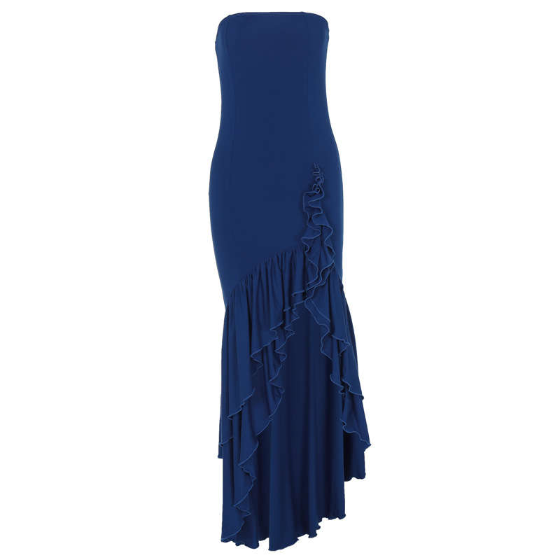 Women's Clothing Fashion Sexy off-the-Shoulder Tube Top Irregular Temperament Dress - 图片 21