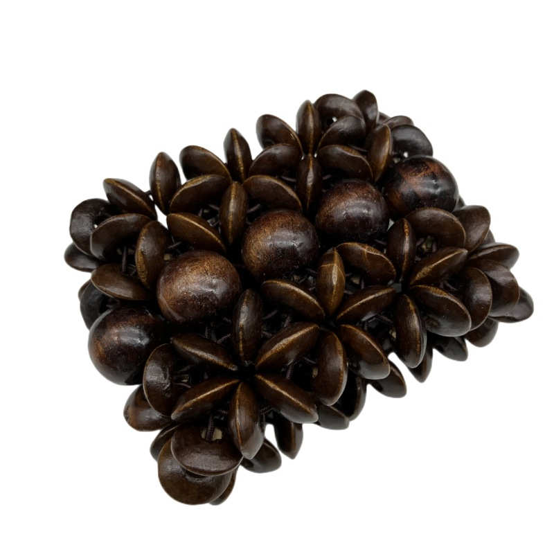 Width Bracelet Wooden Bracelet Anti-Allergy Beaded Bracelet Retro Baking Paint - 图片 5