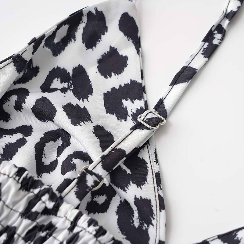 Dress Summer Leopard Print Sling Group Foreign Trade Women's Clothing Leopard Print - Image 17