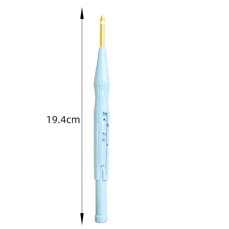 Embroidery Kit Punch Needle Stitching Tool Magic Embroidery Needle Pen Weaving Tool Knitting Sewing Tools for DIY Carpet Hook - 图片 5