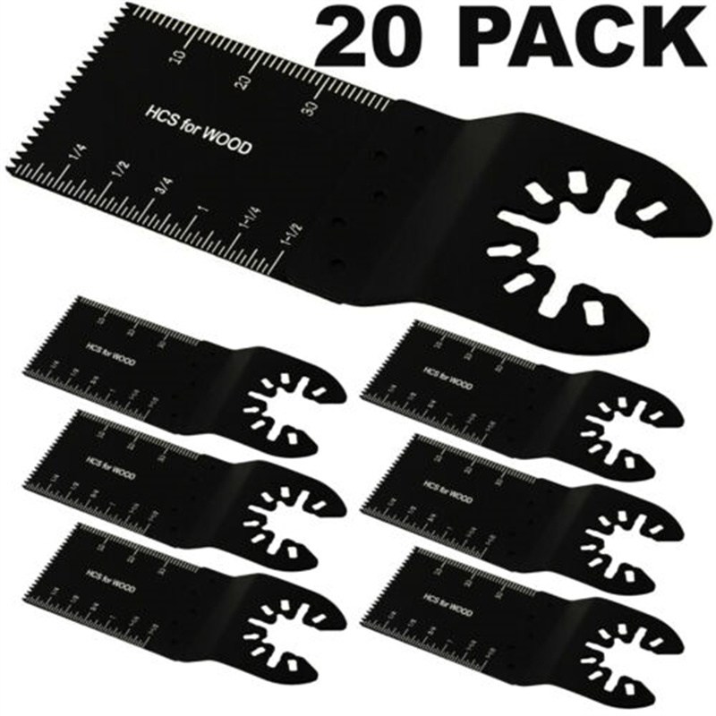 20PCS OSCILLATING MULTI TOOL BLADE SAW BLADES WOOD METAL CUTTER FOR DEWALT FEIN