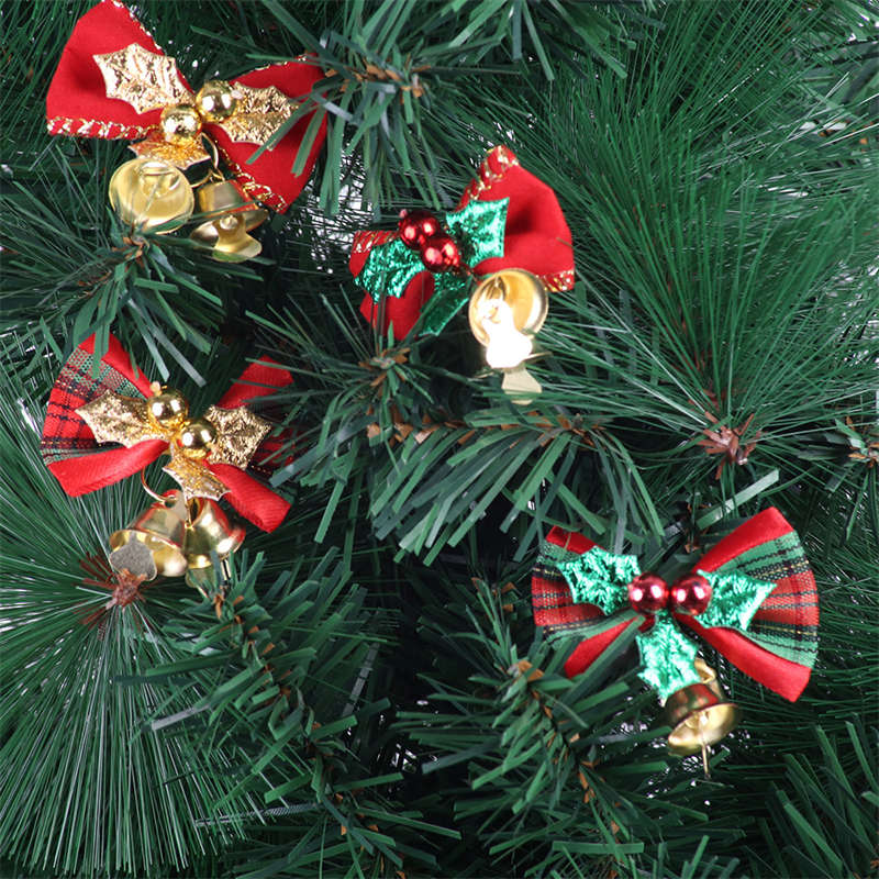 12PC Mini Bow Christmas Tree Decoration Christmas Gift Box Dress up Christmas DIY Accessories - 图片 3