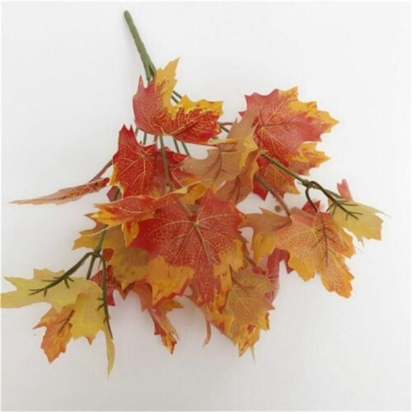 Artificial Autumn Maple Leaf Wedding Christmas Party Decor Autumn Fake Leaves - Image 6