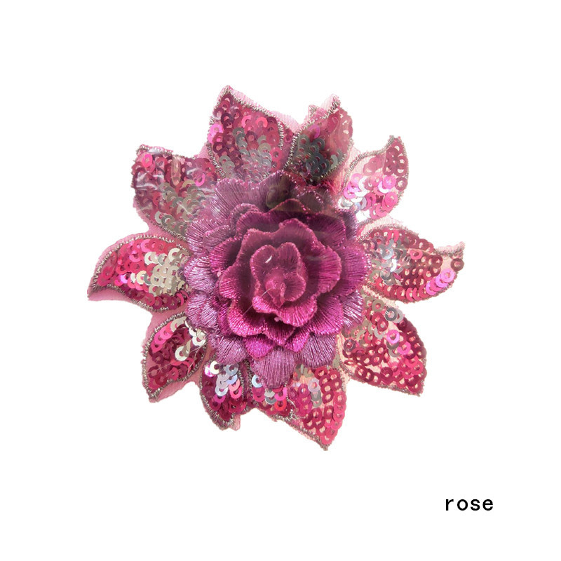 2pc Three-Dimensional Sequins Little Flower Embroidered Cloth Sticker Patch Wedding Dress Dancing Dress Dress Decoration Accessories Diy - 图片 12
