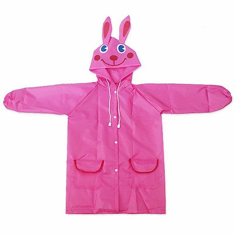 Cute Children Hooded Rain Coat Kids Jacket Poncho Raincoat Nursery - Image 10