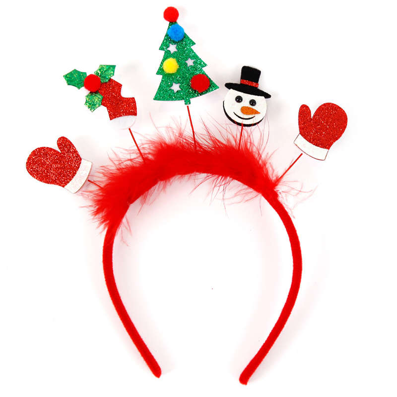 Christmas Headband Children Adult Party Decor Elk Antlers Headband Christmas Decor - Image 25