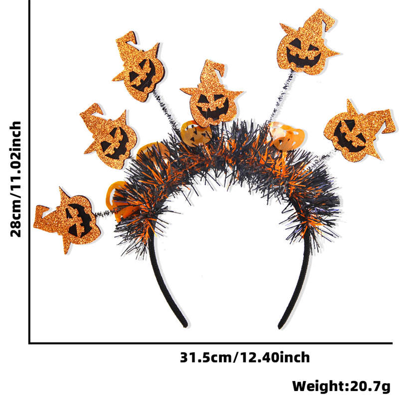 Halloween Headband Pumpkin Spider Headband Ghost Festival Party Atmosphere Headdress - Image 15