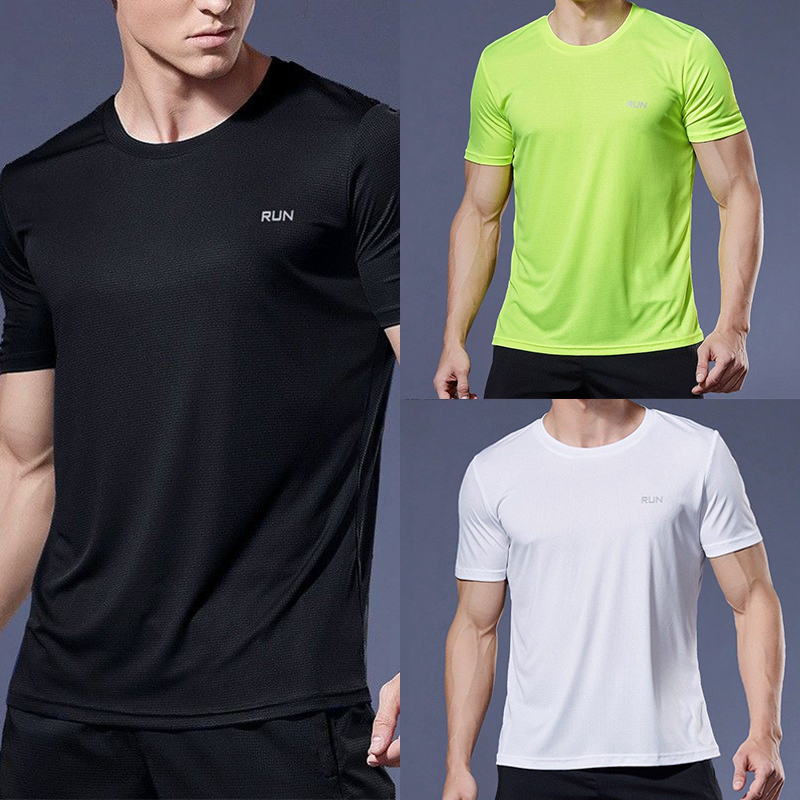 Multicolor Quick Dry Short Sleeve Sport T Shirt Gym Jerseys Fitness Shirt Trainer Running T-Shirt Men's Breathable Sportswear - Image 10