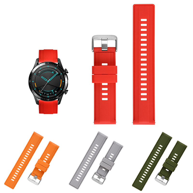 Fashion Sports Quick Release Multicolor Wristband Waterproof Rubber Smart Watch Strap Accessories Silicone Strap - 图片 13