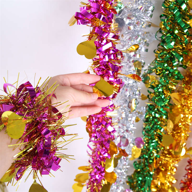 2PC Christmas Tree Loving Heart Decor Color Strip Wedding Latte Christmas Decor - Image 10