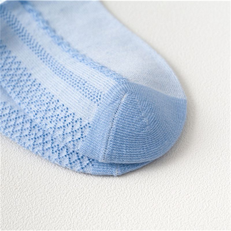 Children's Lace Socks Girls' Cotton Socks Spring and Autumn Thin Summer Japanese Lace Princess Short Socks Baby White Dance - 图片 14