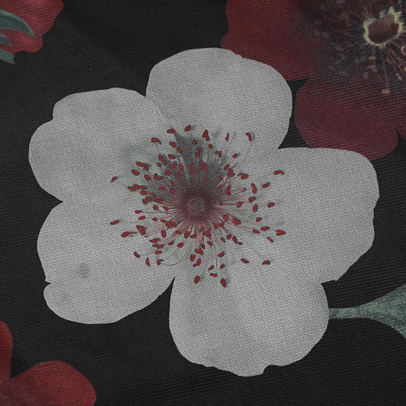 Women's Clothing Summer Fashion Printed Lace Stitching Wrapped Chest Backless Slit Dress - Image 14