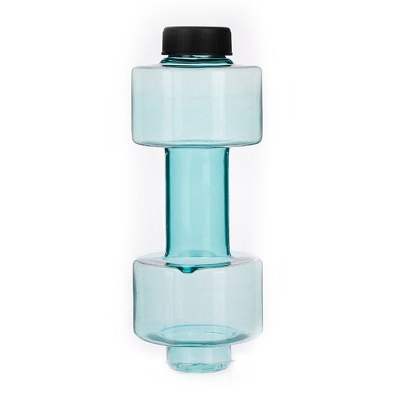 4 Colors Sports Water Bottles 550ml Leakproof Portable Unbreakable My Sports Plastic Bottle Shaker BPA Fitness Dumbbell Unisex - 图片 8