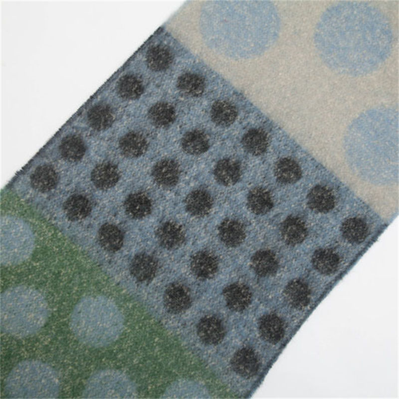 Autumn and Winter Thickened Scarf Circle Yarn Thick Tassel Jacquard Big Circle Scarf Shawl - 图片 15