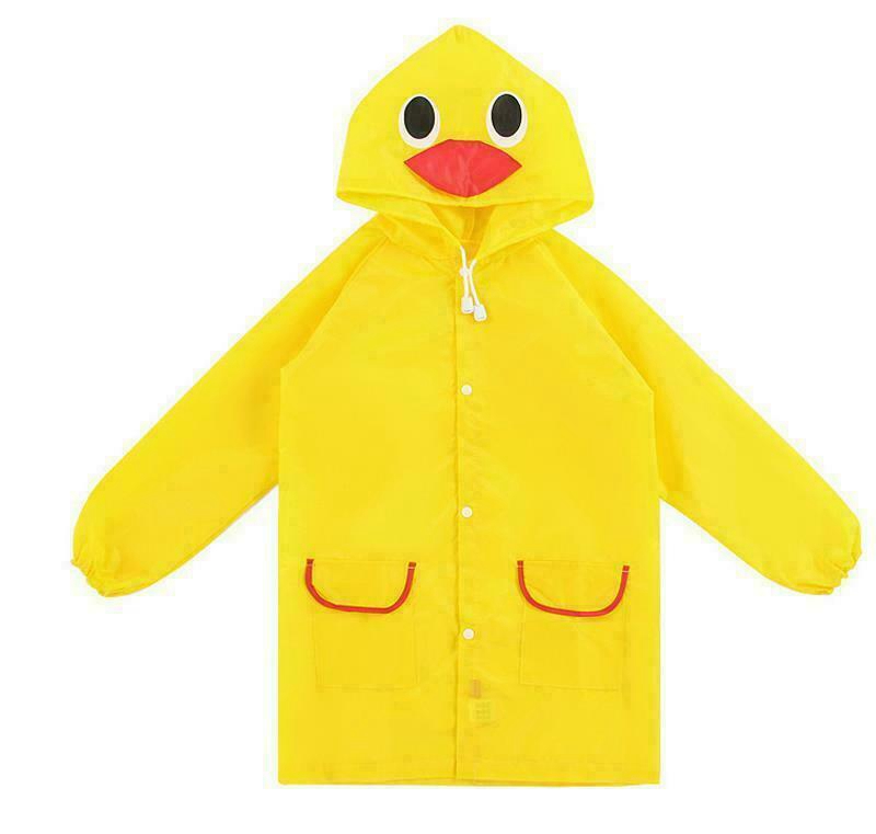 Cute Children Hooded Rain Coat Kids Jacket Poncho Raincoat Nursery - Image 11
