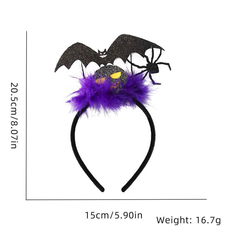 Halloween Hairband Decoration Party Decoration Supplies Photo Props Bat Cat Pumpkin Headband - 图片 18