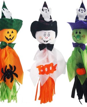 2PC Haunted House Halloween Decoration Props Ghost Latte Art Ghost Festival Hanging