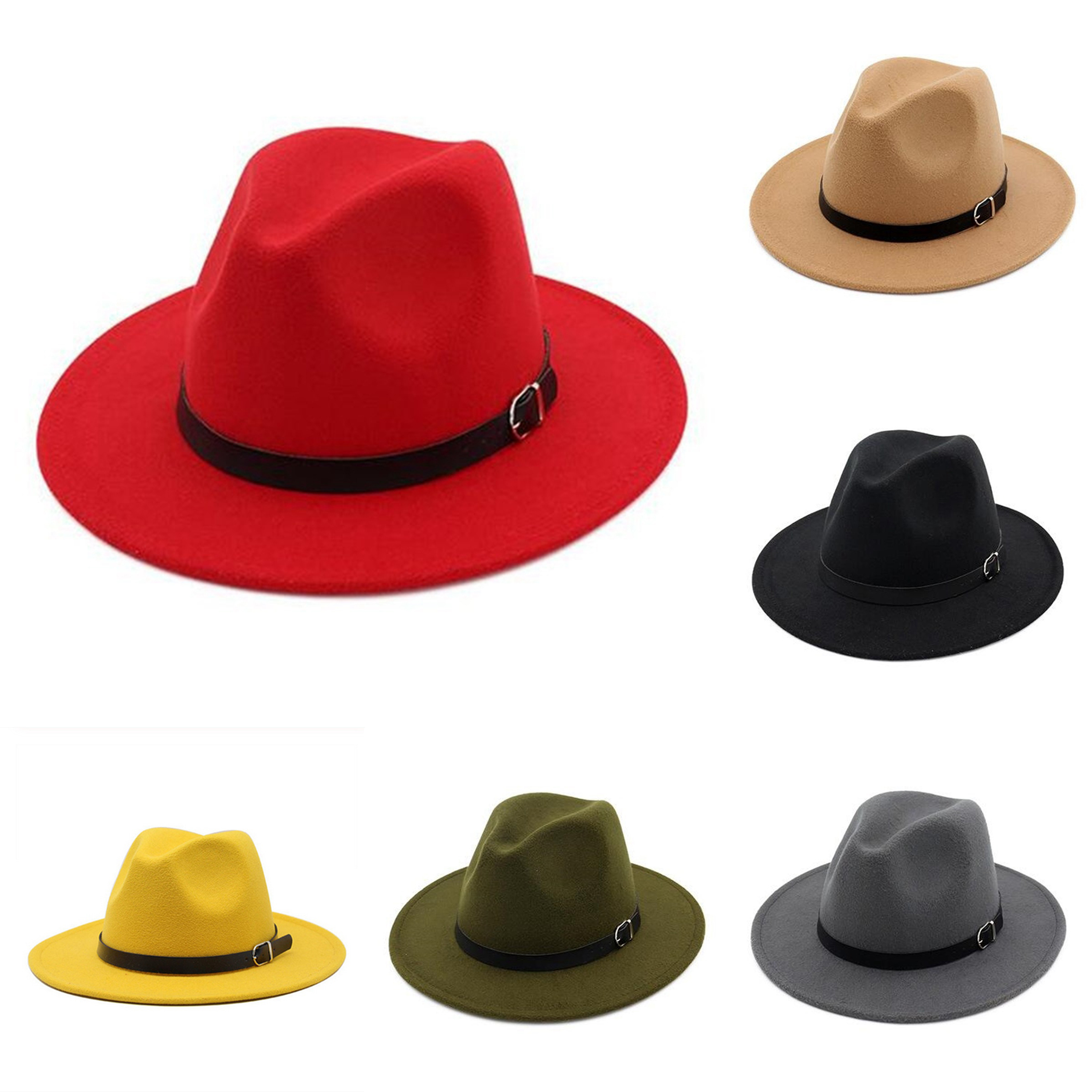 Men's and Women's Autumn and Winter Hat European and American Style Fashion Flat-Top Cap AliExpress British Hat Painter Cap Sun Hat Female Woolen - Image 28