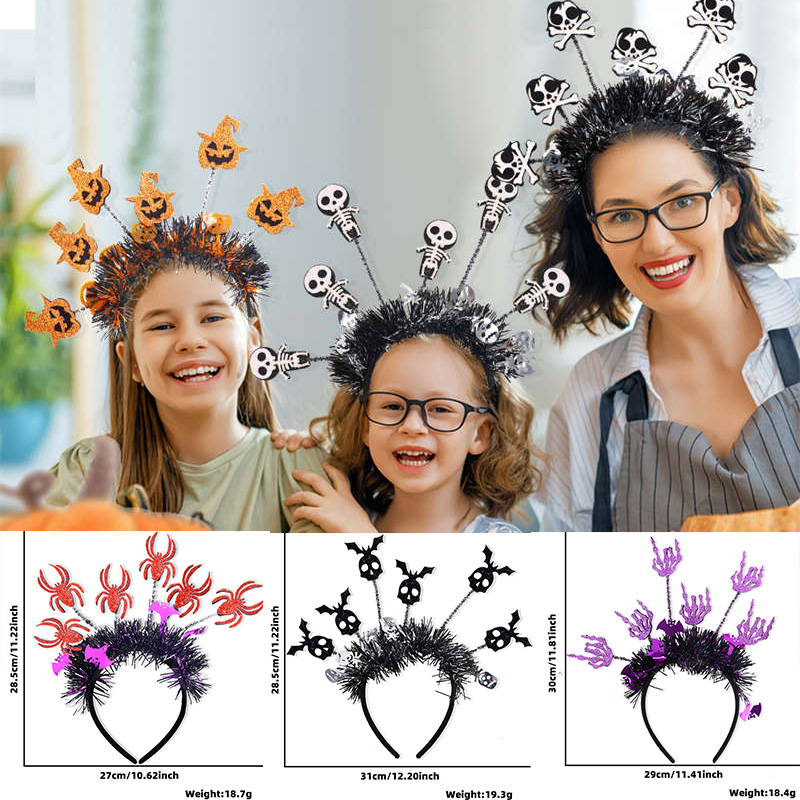 Halloween Headband Pumpkin Spider Headband Ghost Festival Party Atmosphere Headdress - Image 20