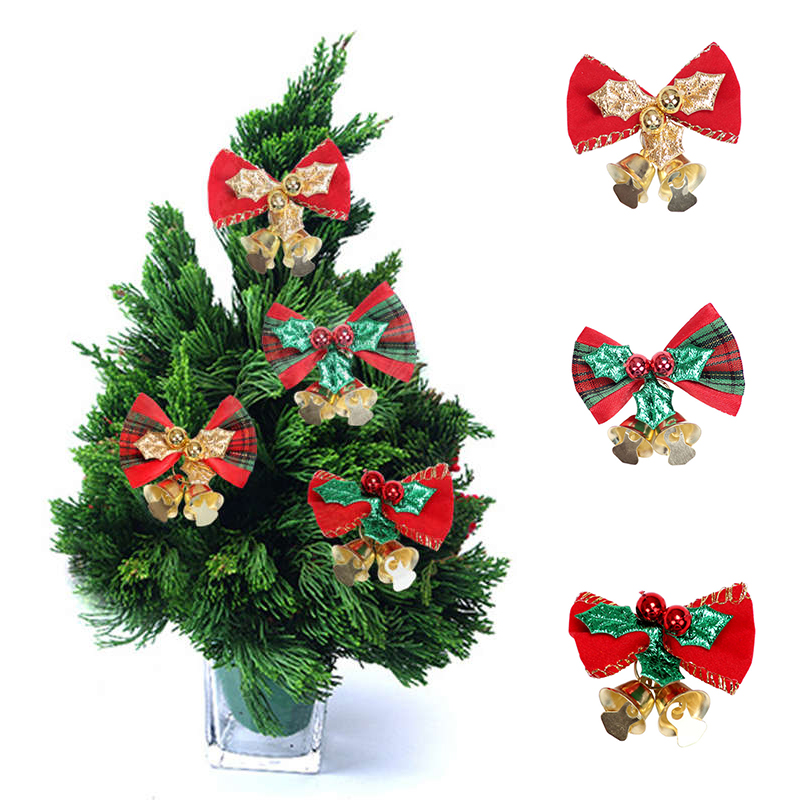 12PC Mini Bow Christmas Tree Decoration Christmas Gift Box Dress up Christmas DIY Accessories - 图片 13