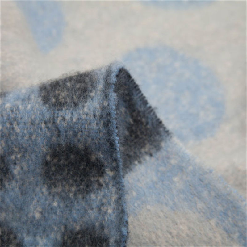 Autumn and Winter Thickened Scarf Circle Yarn Thick Tassel Jacquard Big Circle Scarf Shawl - 图片 16