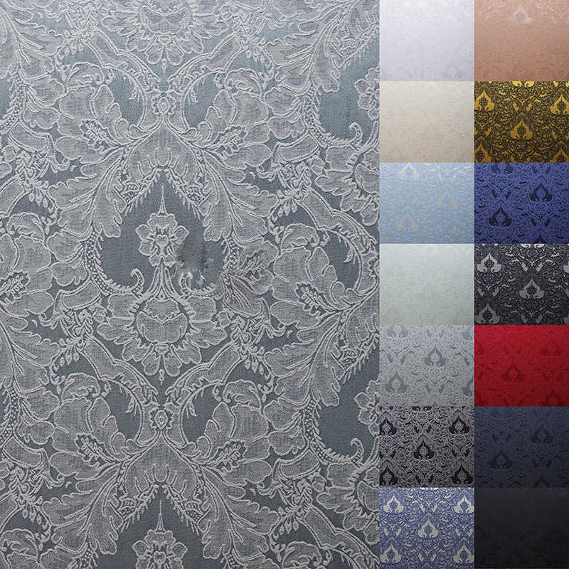 Pagoda Pattern Jacquard Fabric Vintage Embossed Polyester Cotton Jacquard Fabric DIY Fabric - 图片 10