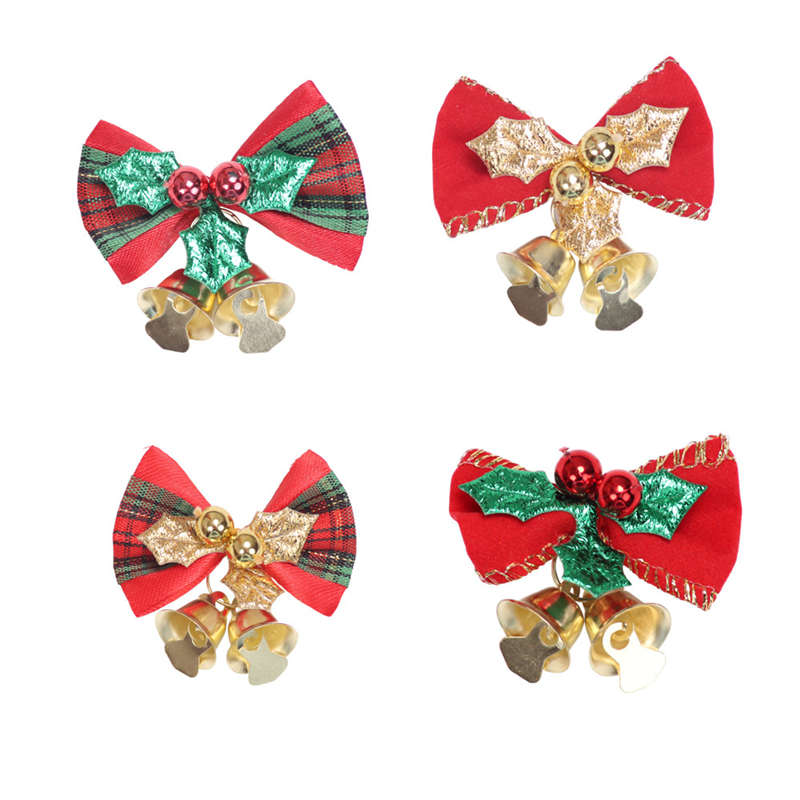 12PC Mini Bow Christmas Tree Decoration Christmas Gift Box Dress up Christmas DIY Accessories - 图片 7