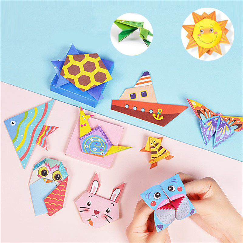54 Pages Montessori Toys DIY Kids Craft Toy 3D Cartoon Animal Origami Handcraft Paper Art Learning Educational Toys for Children - Image 12