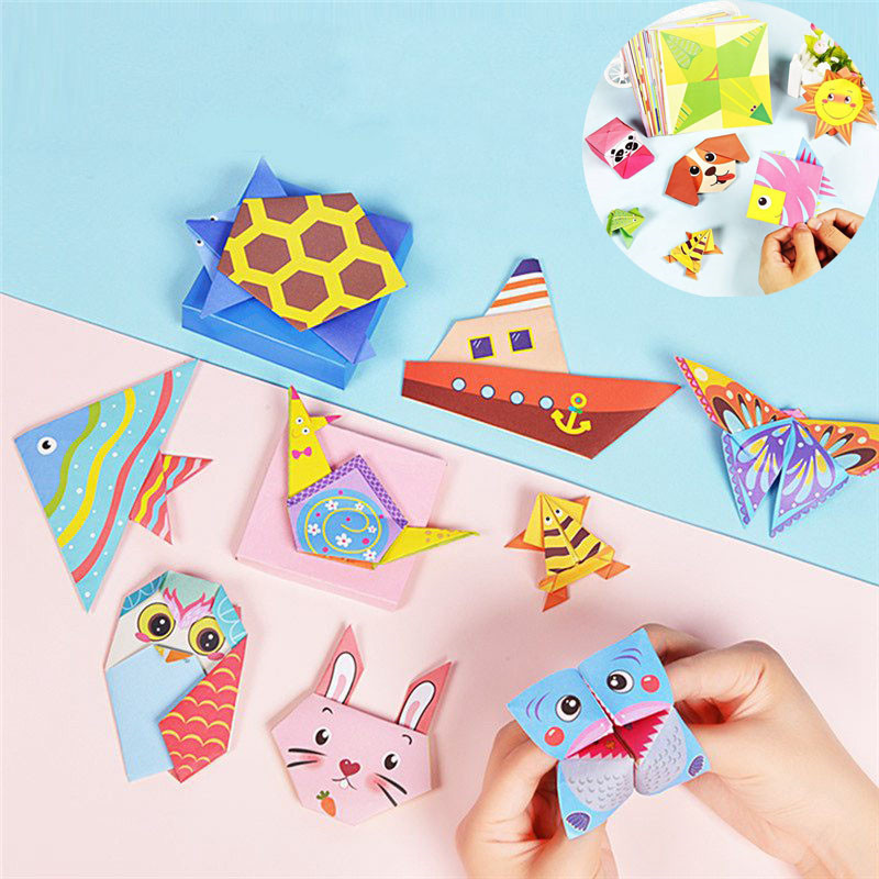 54 Pages Montessori Toys DIY Kids Craft Toy 3D Cartoon Animal Origami Handcraft Paper Art Learning Educational Toys for Children - Image 13