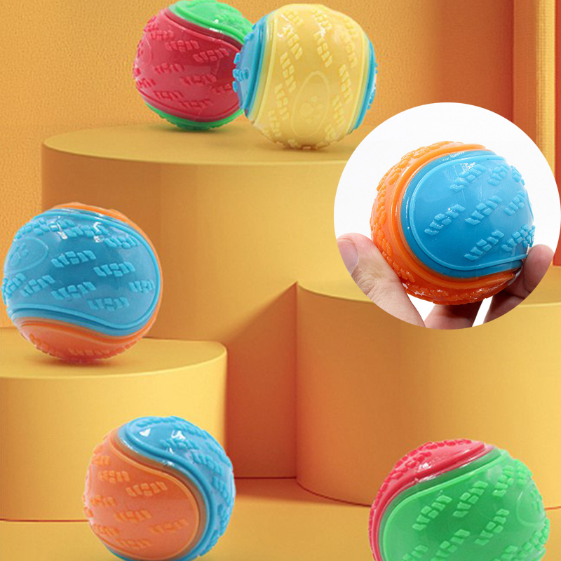 Bite-resistant Pet Dog Toy Rubber Ball Beef-flavored Elastic Ball To Prevent Dog From Destroying Things Dog Training Supply - Image 9