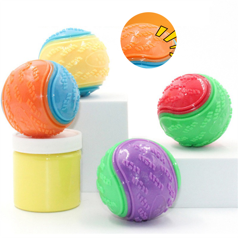 Bite-resistant Pet Dog Toy Rubber Ball Beef-flavored Elastic Ball To Prevent Dog From Destroying Things Dog Training Supply - Image 7