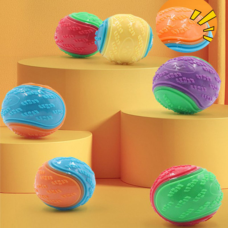 Bite-resistant Pet Dog Toy Rubber Ball Beef-flavored Elastic Ball To Prevent Dog From Destroying Things Dog Training Supply - Image 10