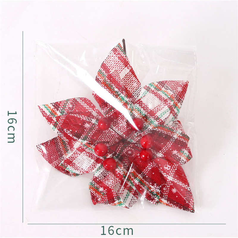 2PC Christmas Flower Christmas Tree Decor Flowers Christmas Decor Artificial Flowers - Image 10